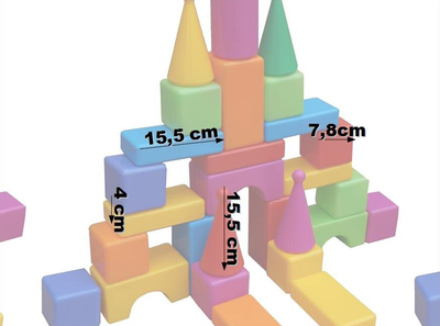 Klocki konstrukcyjne Mejpol 09052 43 szt (5906660409052)