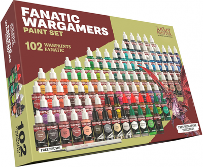 Набір фарб The Army Painter Warpaints Fanatic Wargamers Paint z з фігуркою 102 шт x 18 мл (5713799807310)