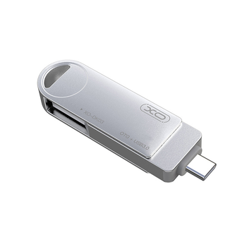 USB-накопитель Flash Drive XO DK03 с интерфейсом USB-Type-C 3.0 и объемом памяти 32Gb в стальном корпусе.