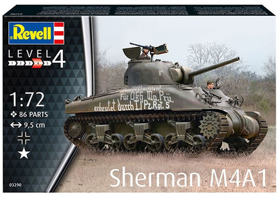 Пластикова модель для складання Revell Танк Sherman M4A1 1:72 (4009803003290)