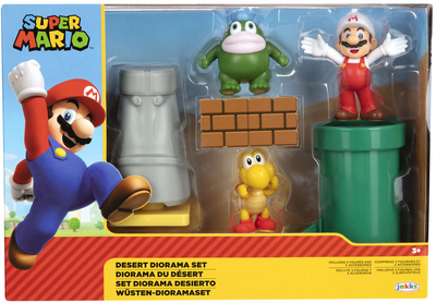 Zestaw figurek Jakks Pacific Super Mario Bros Desert z akcesoriami 3 szt (192995406179)