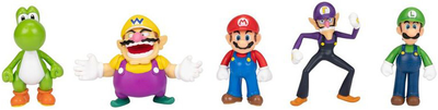 Набор фигурок Jakks Pacific Super Mario Bros 6 см 5 шт (0192995424593)