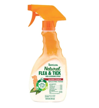 Спрей от блох и клещей для собак TropiClean Flea & Tick, 473 мл