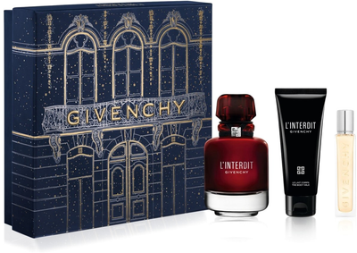 Набір для жінок Givenchy L'interdit Rouge Парфумована вода 80 мл + 12.5 мл + Молочко для тіла 75 мл (3274872473409)