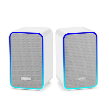 Колонки Kisonli X21 RGB USB BT Белые для компьютера