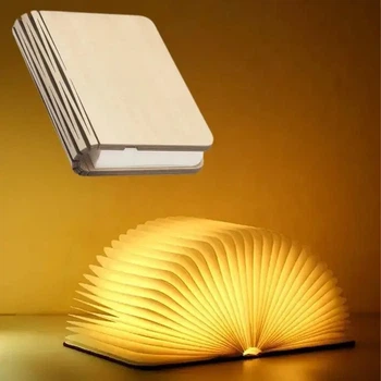 Світильник книга, нічник-книжка VHG Foldable Book Lamp Brown USB 1000 мА