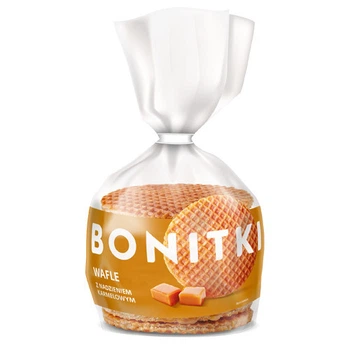 Вафлі з карамелью Bonitki 400 гр. Польща