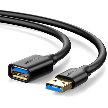 Кабель UGREEN US129 USB 3.0 Extension Male Cable 1m Black (10368)