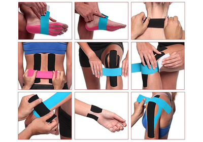 Кінезіо тейп EasyFit Kinesio чорний (EF-2080-BK)