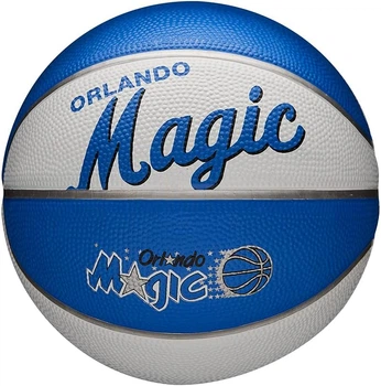 Баскетбольный мини-мяч Wilson NBA TEAM RETRO BSKT MINI ORL MAGIC (размер 3) WTB3200XBORL