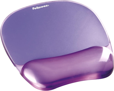 Подкладка под запястья Fellowes Crystal Mouse & Wrist Pad Gel Purple (77511914416)