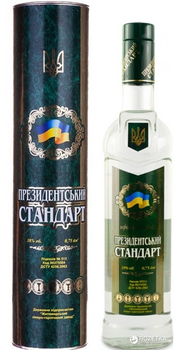 Водка Президентский стандарт в тубусе 0.75 л 38% (4820001621426)