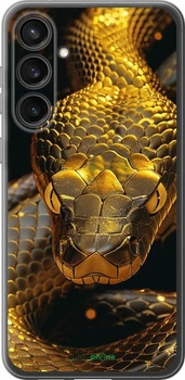 Чехол на Samsung Galaxy S23 FE Golden snake "6072u-3136"