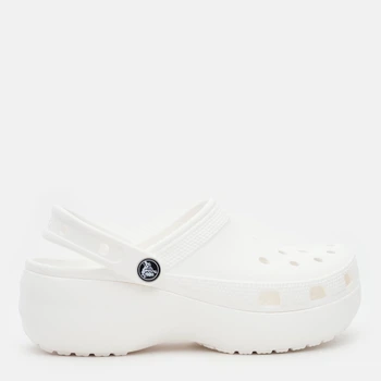 Жіночі крокси Crocs Classic Platform Clog W 206750-100 41 Білі (191448678415)