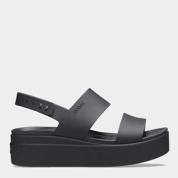 Женские сандалии Crocs Brooklyn Low Wedge W 206453-060 39-40 (W9) 25 см Черные (1914485449638)