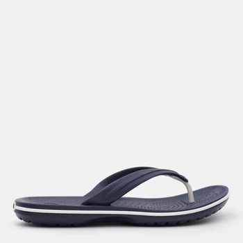 Жіночі в'єтнамки для пляжу Crocs Jibbitz Crocband Flip 11033-410 38-39 (M6/W8) 24 см Темно-сині (8835034768754)