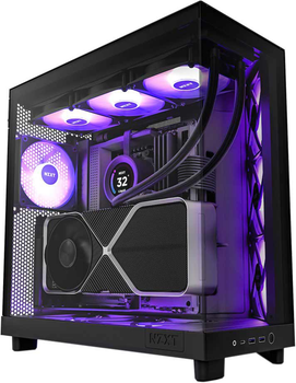 Корпус NZXT H6 Flow RGB All Black (CC-H61FB-R1)