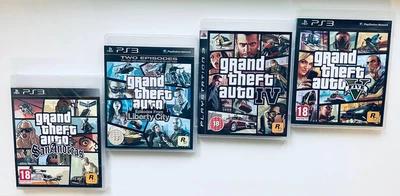 Grand Theft Auto - все вышедшие части игры, диски для PlayStation 3, Б/У
