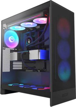 Корпус NZXT H7 Flow RGB Mid - Tower ATX Case - All Black (CM-H72FB-R1)