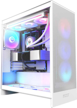 Корпус NZXT H7 Flow RGB Mid - Tower ATX Case - All White (CM-H72FW-R1)