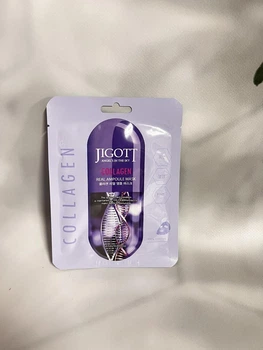 Ампульна маска для обличчя Jigott Collagen Real Ampoule Mask з колагеном 27 мл