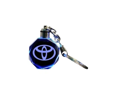 Брелок автомобильный на ключи ТОЙОТА GF авто брелок с логотипом Toyota с подсветкой (2324211)