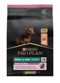 Сухий корм Purina Pro Plan Small&Mini Puppy для цуценят дрібних порід з чутливою шкірою, лосось 3 кг