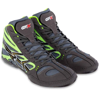 Борцовки GFX GF-907 размер 44 цвет серый-салатовый