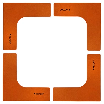 Набор плоских угловых фишек-маркеров Meta Flat Corner Marker Set of 4 оранжевый Унисекс 25х25 см 4004000101