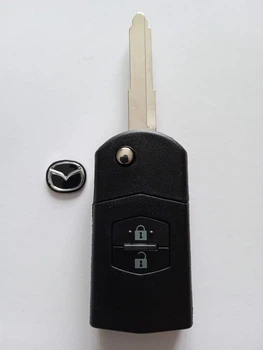 Корпус выкидного ключа Mazda 3 5 6 M6 MX5 CX5 CX7 CX9 RX8 Galakeys 2 кнопки с лезвием (09-02)