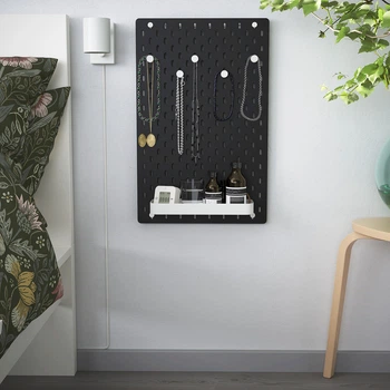 Комбінація перфорованих плит IKEA SKADIS чорний, 36x56 см, 295.159.75