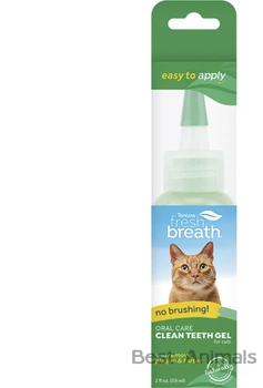 Гель для чистки зубів без використання щітки TropiClean Fresh Breath Тропіклін для догляду за ротовою порожниною котів 59 мл (645095001497)