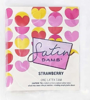 Серветка латексна ONE Satin Dams Strawberry 1 шт (ROZ6501053471)