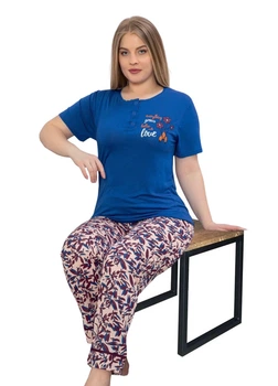 Пижама брюки и футболка battal 10114 4XL