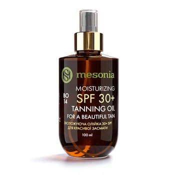 SPF - масло для красивого загара SPF 30+ Mesonia увлажняющее 100 мл