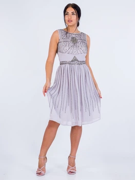 Сукня з паєтками та бісером Frock & Frill 2 LP180618-6 S (41020S) Сірий