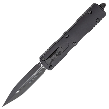 Нож автоматический Microtech Dirac Delta DE (длина: 238мм, лезвие: 96мм, черное), черный