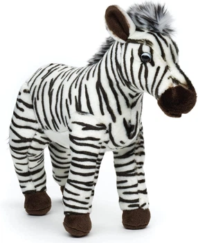 Игрушка мягконабивная Uni-Toys H90375 Зебра Белый/Коричневый