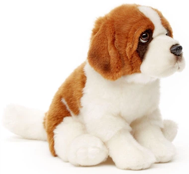 Игрушка мягконабивная Uni-Toys B21724R Собачка Белый/Коричневый