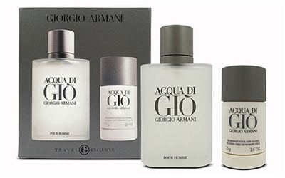 Набір для чоловіків Giorgio Armani Acqua Di Gio Туалетна вода 100 мл + Дезодорант 75 мл (3360372101376)