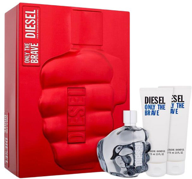 Zestaw męski Diesel Only The Brave Woda toaletowa 125 ml + Żel pod prysznic 2 x 75 ml (3614274078756)