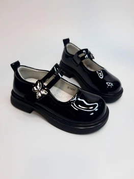 Туфли для девочки Apawwa 1600 black черные р. 27-17 см