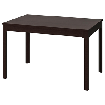 Раздвижной стол IKEA ЭКЕДАЛЕН, темно-коричневый, 120, 180x80 см, 403.408.04