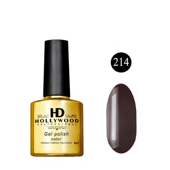 Гель-лак HD Hollywood 214 Гіркий Шоколад Щільний 8 ml