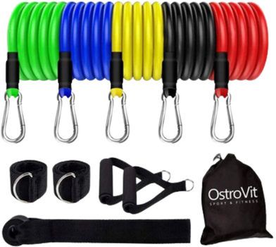 Набор эспандеров для фитнеса OstroVit Resistance Bands Set Expander 5 шт. (5903246228793)
