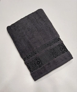 Махровое полотенце для сауны Cestepe VIP Cotton 90*150 Темно-серое