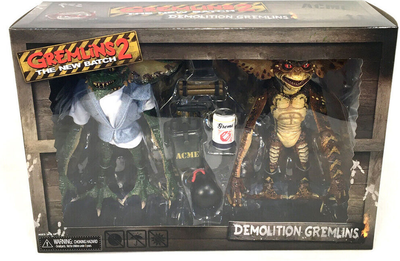 Zestaw figurek Neca Gremlins 2 Ultimate Demolition 2 szt 15 cm z akcesoriami (634482306314)