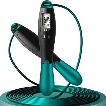 Швидкісна скакалка з лічильником EasyFit EF-1916-GN 2.8 м Чорно-зелений (56156003530)
