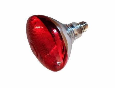 Лампа ІКЗК прес скло червона Lux Light 175W