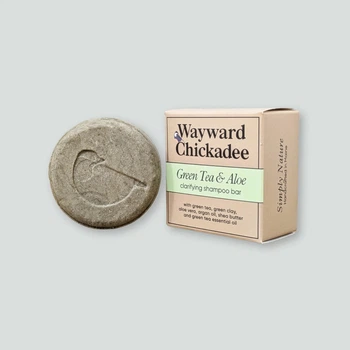 Твердый шампунь для дополнительного очищения Wayward Chickadee, Зеленый чай и алое